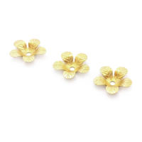 Tapas de cuentas de flores de latón de color no chapado, suministros de joyería Diy de alta calidad, collar, pendientes, accesorios para mujer - details 34
