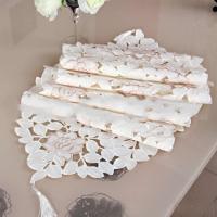 Mesa con bordado floral retro blanco, alfombra Ense, mantel de algodón hueco, decoración de mesa de comedor para el hogar, fiesta de boda - details 25