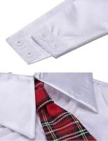 Conjunto de corte bajo, disfraz de Cosplay Sexy, marca genérica escocesa de dos piezas - details 0