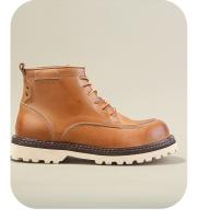 Botas cortas informales retro de caña alta Zapatos de cuero de moda de piel de vaca Botas de herramientas Botas de cuero - details 9