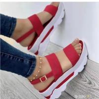 Sandalias de tacón de cuña de verano para mujer - details 3