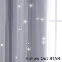 Cortinas de Dormitorio de Doble Capa Aislantes Térmicos Opaques con Ojales Protección UV,1 pieza - details 11