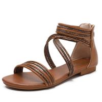 Sandalias planas de estilo romano para mujer, zapatos de verano - details 1