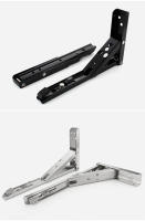 KAK-soportes de estante plegables de 2 piezas, acero inoxidable, 8-14 pulgadas, soporte de estante plegable resistente para mesa, ahorro de espacio, Hardware de bricolaje - details 7