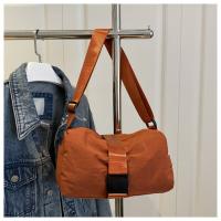 Bolso cruzado coreano portátil para tostadas, bolso de hombro con hebilla y cremallera de alta capacidad, bolso deportivo ligero de Color sólido para ir al trabajo - details 12