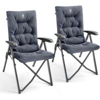 Silla de Camping Plegable Capacidad de 150 kg Respaldo Alto tamaño pequeño Plegable Silla de jardín Acolchada de Lujo con 4 Posiciones, Silla de Pesca Ajustable para balcón - details 14