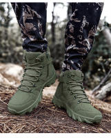 Botas militares de combate táctico para hombre, zapatos de seguridad para el trabajo, caza, tobillo, zapatillas de deporte al aire libre, Botas de senderismo de corte alto, seguridad - details 20