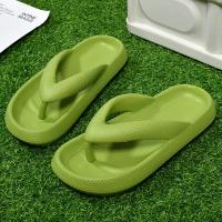zapatillas de suela gruesa para hombre, chanclas de EVA, zapatos de verano, zapatillas de pareja, sandalias de playa al aire libre, talla grande 47, 2024 - details 17