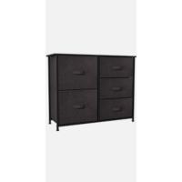 Cajonera de Tela Extraíble de 5 Cajones Almacenamiento de Tela Cómodo para Sala de Estar, Dormitorio, Habitación Infantil Gris Claro - details 7
