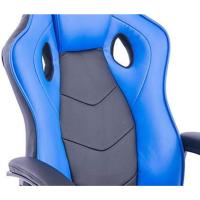 Silla de Ordenador Oficina |   Ergonómica para Gamers Especial Videojuegos |   Piel Sintética Acolchada |   Altura e Inclinación Ajustables |   Color Negro y Azul - details 7