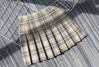 Falda Mini de Cintura Alta para Mujer Estilo a Cuadros de Media Longitud Moda de Alta Calidad - details 12