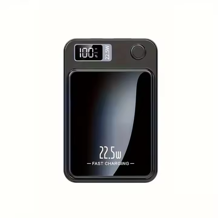 Banco de Alimentación Inalámbrico Magnético Portátil 10000mAh de Carga Rápida con Pantalla LED - 1