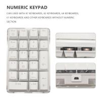 Teclado numérico mecánico retroiluminado blanco, 21 teclas, interruptor azul cereza, PC de escritorio, Notebook - details 4