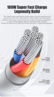 Cable USB Original para Xiaomi 11, 12, Samsung S22 Ultra, Huawei P30 Pro, Cargador USB C a tipo C, accesorios de carga rápida - details 7
