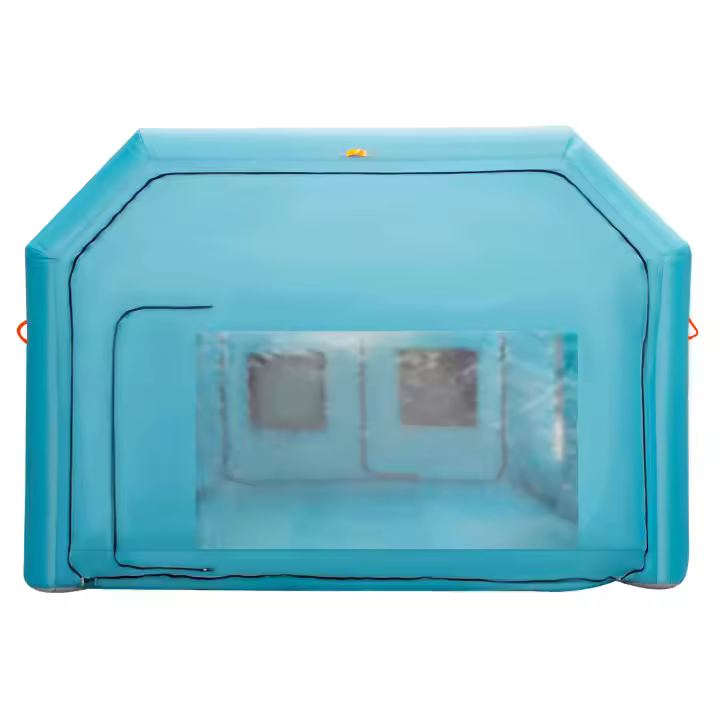 Cabina de pintura inflable SucceBuy, cabina de pintura inflable. Equipada con potentes sopladores y sistema de filtro de aire, estación de trabajo de pintura automática - 1
