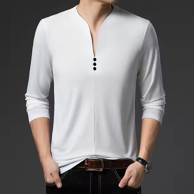 Camisetas para hombre Polo fino de marca de alta gama para hombre - 1