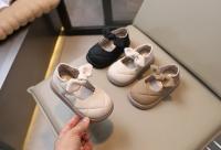 Mary Janes-zapatos de cuero de PU para niñas, calzado de princesa versátil, moda coreana, fondo suave, lindo Lazo, primavera y otoño - details 2