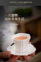 Porcelana blanca Kung Fu Dehua de jade gordo de oveja de alta gama con posavasos, té de degustación de té, taza individual, taza maestra - details 10