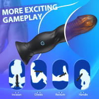 Masajeador de próstata vibratorio telescópico, consolador con 9 vibraciones, estimulador vaginal, tapón anal, punto G, juguetes sexuales para pareja, aplicación, Control inalámbrico, clítoris, vibrador Anal, Control inalámbrico, tapón Anal, ventosa, mastu - details 5