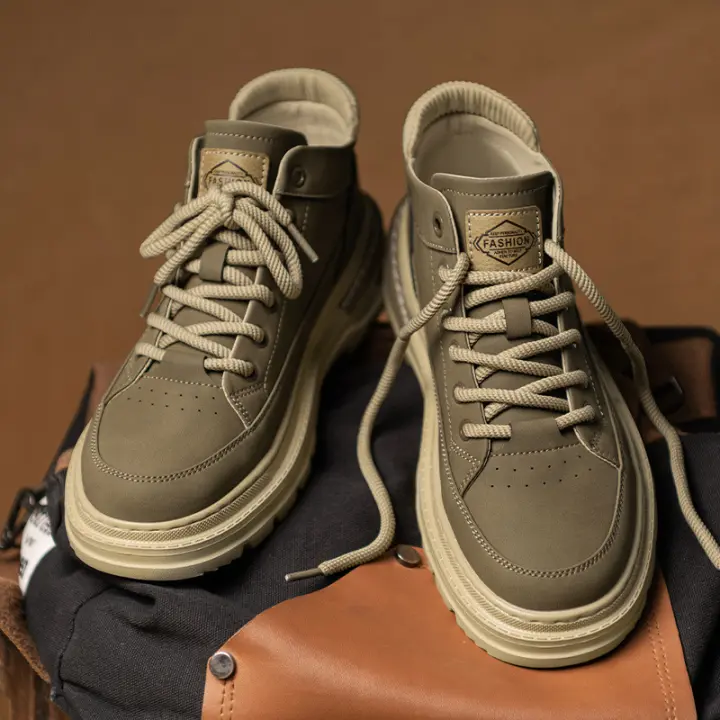 Nuevos zapatos de placa base gruesa para deportes casuales de otoño e invierno - 1