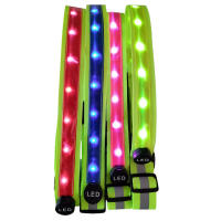 Cinturón para correr LED, banda luminosa recargable por USB, cintura elástica de alta visibilidad, luz para actividades nocturnas - details 4