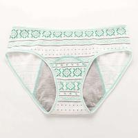 Ropa interior de algodón retro de talla europea a prueba de fugas para mujer, absorbe una pequeña cantidad, período menstrual - details 9