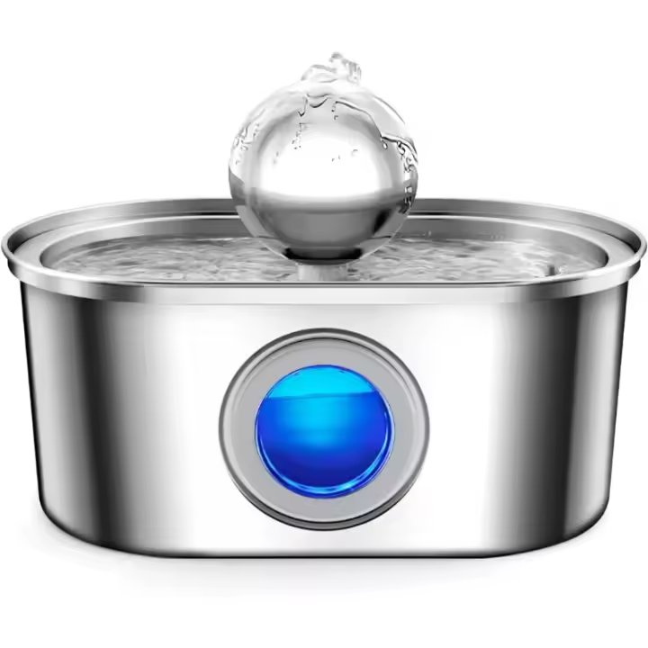 Fuente de agua de acero inoxidable para gatos, dispensador automático de agua para mascotas, cuenco para perros, productos para gatos, nuevo - 1