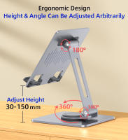 Soporte giratorio de Metal plegable para tableta, accesorio de escritorio ajustable para teléfono móvil, 360 - details 5