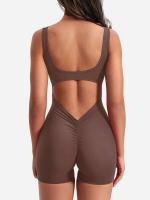 Shorts integrados con tirantes para mujer, espalda descubierta, yoga, novedad para verano 2024 - details 10