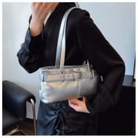 Bolso para axilas con textura premium, bolso de hombro portátil informal versátil de estilo simple para mujeres de moda - details 28