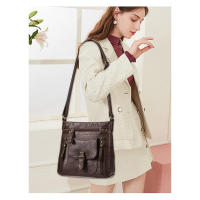 Bolso cuadrado pequeño retro de hombro vertical de moda para mujer, bolso cruzado casual, - details 1