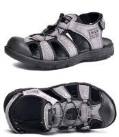 Sandalias de cuero de verano para hombre, zapatos de playa transpirables, cómodas sandalias suaves para caminar y senderismo, sandalias atléticas antideslizantes para exteriores - details 21