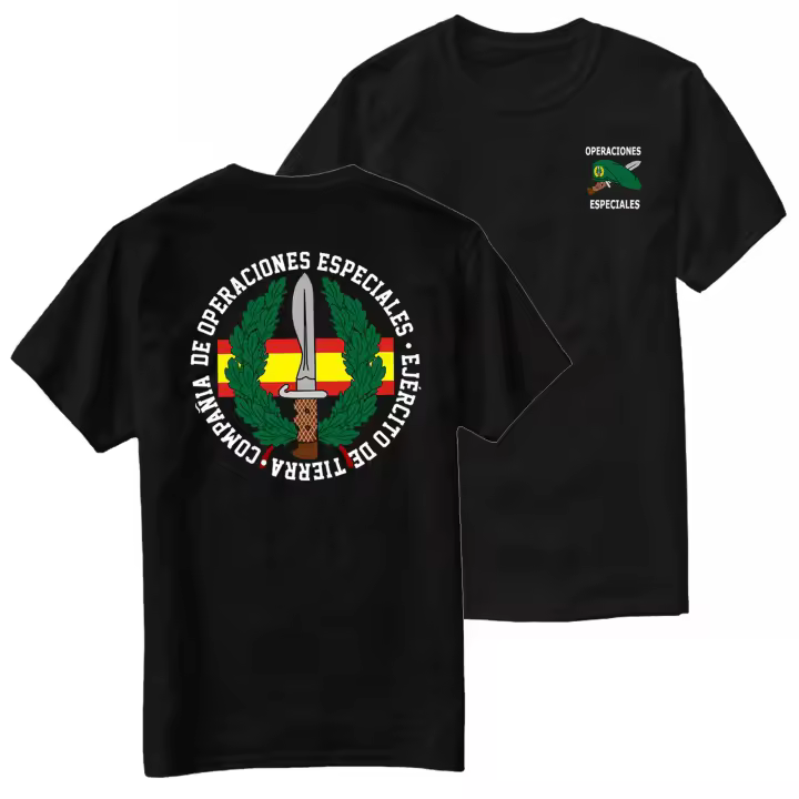 Camiseta COE Cuerpo Operaciones Especiales. Camiseta de las fuerzas especiales del ejército español, camiseta informal de verano de manga corta con cuello redondo de algodón 100%, ropa de calle para hombre - 1