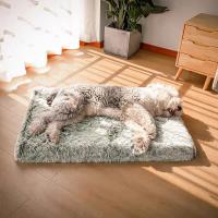 Cama de felpa para perros grandes y medianos, esterilla cuadrada de 100cm para mascotas pequeñas y medianas, accesorios para gatos - details 2