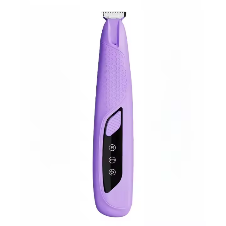 Cortadora de pelo para mascotas multicolor, recargable con luz LED, portátil, segura para gatos, perros, pata/pie/oído/ojo, cortadora de pelo eléctrica para mascotas - 1