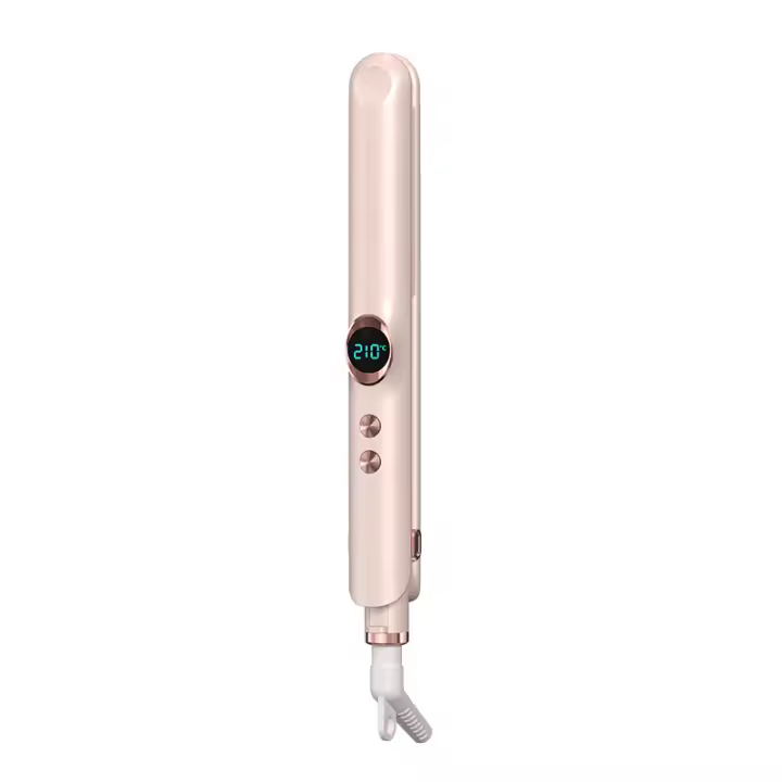 Clip de Placa Recta de Iones Negativos No Da Daño al Cabello, Rizador, Peine Recto de Doble Propósito para Rizar y Alisar el Cabello Pinza de Cabello para Mujeres, Férula Eléctrica - 1