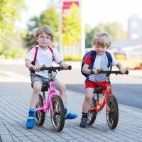 Bicicleta Sin Pedales con Freno de 2-6 años, Bici Equilibrio de 14 Pulgadas con Caballete y Timbre, Altura de Sillín Regulable, hasta 40kg, Juguetes para Niña y Niños - details 14