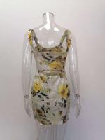 Vestido Mini de Impresión para Mujer Primavera-Verano Sin Mangas, Adelgazado en Caderas, Vestido Corto de Moda para Club Nocturno - details 5