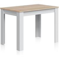 Auxiliar Fija, Mesa Comedor o Cocina, Acabado en Color Blanco Artik y Cemento, Modelo Cloe, Medidas: 109 cm (Ancho) x 67 cm (Fondo) x 78 cm (Alto) - details 15