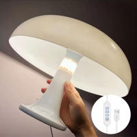 Lámpara de escritorio de hongo, decoración nórdica, sala de estar simple, mesita de noche, lámpara de escritorio creativa USB - details 6