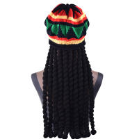 Gorro de Trenza de Punto Unisex Estilo Caribeno para Hip Hop Peluca de Estilo Dreadlocks - details 7