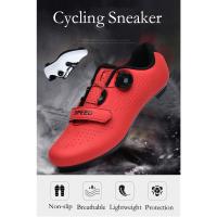Zapatillas de ciclismo de carretera para hombre y mujer, zapatos planos de velocidad para bicicleta de montaña, con calas Spd y Pedal, novedad - details 1
