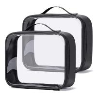 Almacenamiento de artículos de tocador de viaje transparente grande impermeable conveniente utilidad portátil hombres mujeres bolsa de cosméticos accesorio - details 6