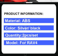 Cubierta decorativa para ventana de coche Vtear para Toyota RAV4 XA50 2023-2019 Accesorios exteriores ABS Chrome Modificación de coche - details 2