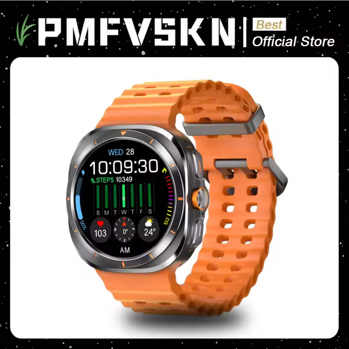 2024 Watch 7 Ultra Reloj inteligente Pantalla Amoled HD Cristal Menú 3D Llamada Bluetooth Brújula Multideporte Reloj inteligente Hombre Mujer - 1