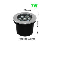 Luz de Viaje Subterránea LED Iluminación de Jardín al Aire Libre Acero Inoxidable - details 2