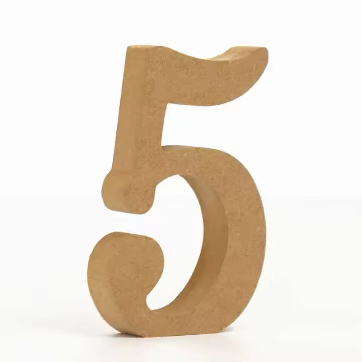 Árbol de Números Árabes de Madera Arte Artesanal DIY Ideal para Fiestas, Bodas, Decoración del Hogar Herramientas y Mejoras del Hogar - 1