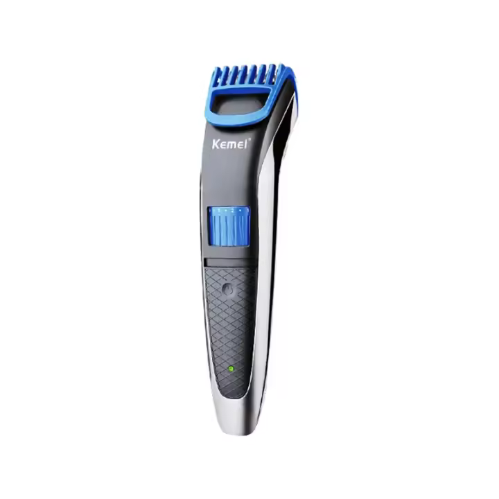 Kemei-cortadora de pelo inalámbrica para hombre, Kit de aseo profesional, eléctrico, recargable, 0,4-8,5mm, 19 longitudes ajustables - 1