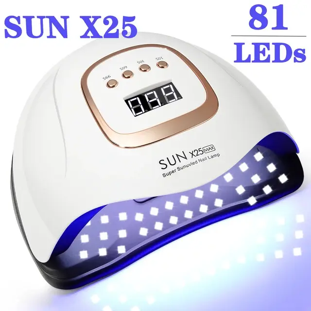 Secador de Gel de UVA Profesional 380W Lámpara LED de 84LEDs con 4 Timeros Automáticos - 1