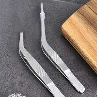 Pinzas de acero inoxidable gruesas de alta precisión para reparaciones electrónicas y arte de uñas, alineación perfecta, agarre - details 5